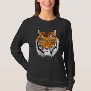 Birthday For Boy Cool Tiger Striped Animal Theme T-Shirt