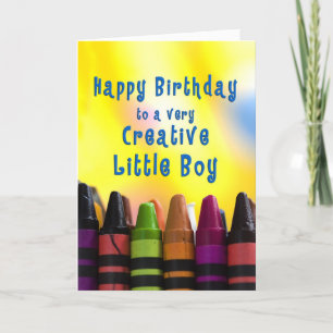 Birthday for Boys Creative Crayons Card