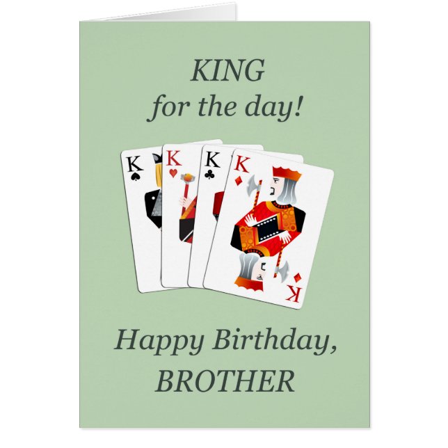 Birthday for Brother, Hearts Full House (Front)