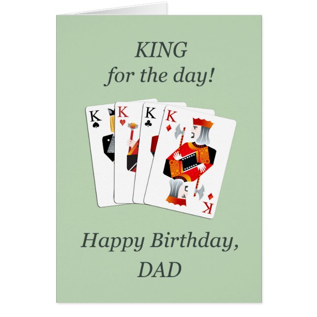 Birthday for Dad, Hearts Full House (Front)