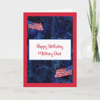 Birthday for Dad in the Military