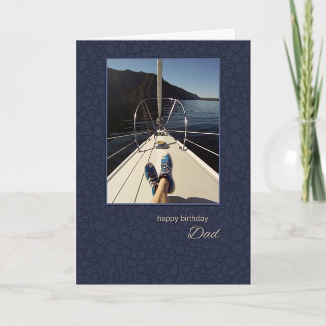 Birthday for Dad Sailing Card (Front)