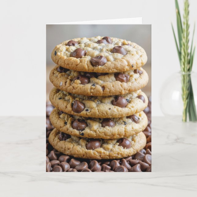 Birthday for Friend Chocolate Chip Cookies Card (Front)