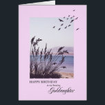 Birthday for Granddaughter, seaside scene<br><div class="desc">A lovely birthday card for your granddaughter. A seaside scene with silhouetted grass and seagulls. A lovely tranquil scene to promote memories of seaside holidays. A lovely verse inside completes this birthday card to say to your wife 'happy birthday".</div>