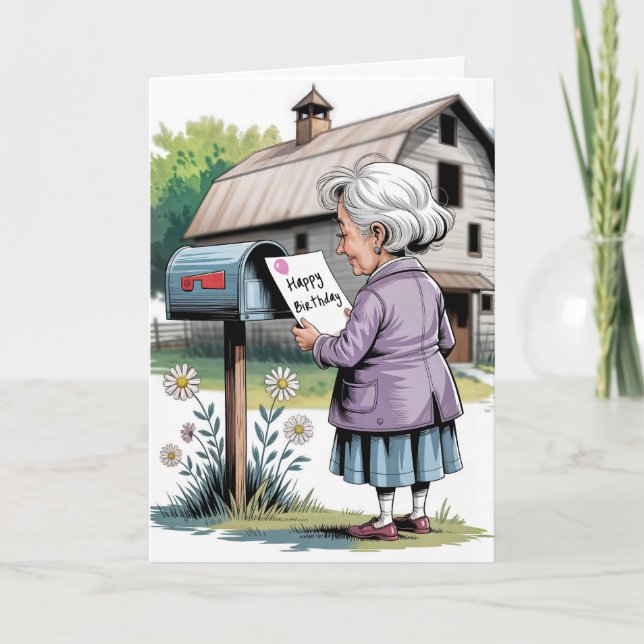 Birthday For Grandma Card (Front)