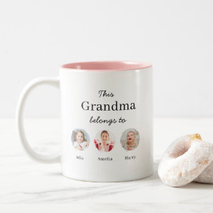 Birthday for Grandma Cute Personalised Two-Tone Coffee Mug