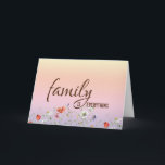 Birthday for Mother-in-law With Floral Border Card<br><div class="desc">Birthday for mother-in-law on a pastel gradient rainbow background with a wildflower border.
The inside text can be changed.</div>