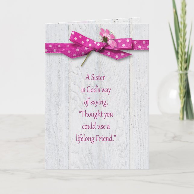 Birthday for Sister Card (Front)