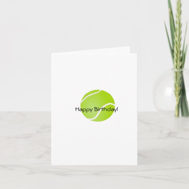 Birthday for Tennis Friend card (Front)