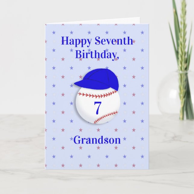 Birthday for Young Baseball Softball Fan Card (Front)