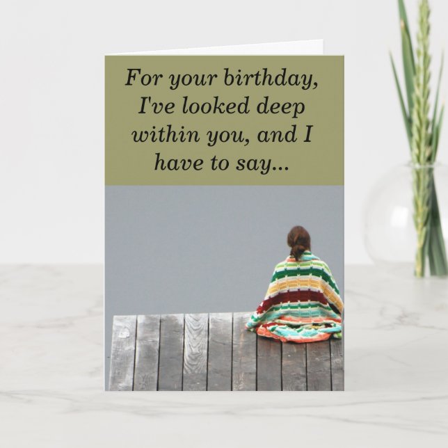 Birthday - For your birthday, I've looked de... Card (Front)