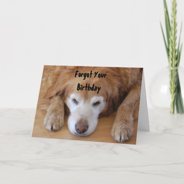 Birthday - Forgot YourBirthday Card (Front)