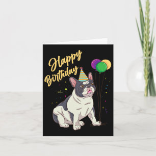 Birthday French Bulldog Card