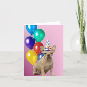 Birthday French Bulldog Card