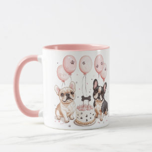 Birthday French Bulldogs Birthday Cake Mug