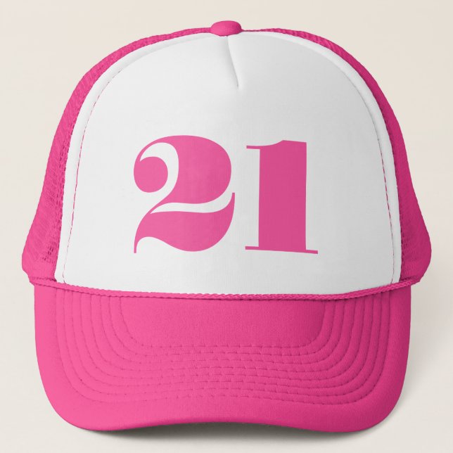Birthday Funny 21th happy Legal Age Humour Trucker Hat (Front)