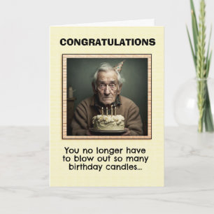Birthday Funny Old Man Birthday Card