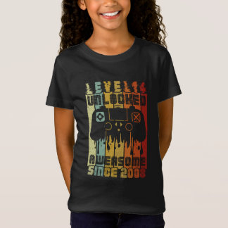 Birthday Gamer T-Shirt: Level 14 Unlocked 2008 T-Shirt