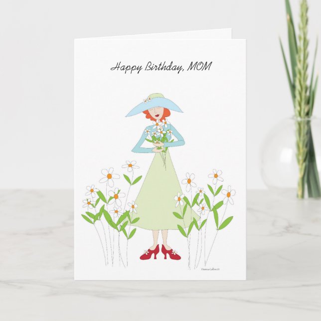 Birthday Garden for mum Card (Front)