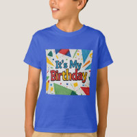 Birthday Geometric Confetti boys