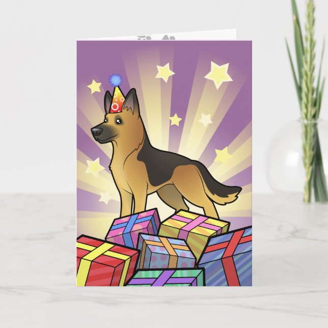 Birthday German Shepherd Card (Front)