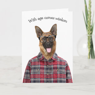 Birthday German Shepherd Dog Humour Card