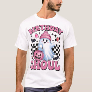 Birthday Ghoul Halloween Bday Party Anniversary  T-Shirt