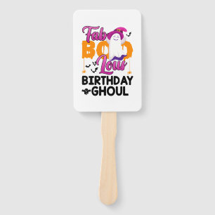 Birthday Ghoul Halloween Girls Womens Fab Boo Lous Hand Fan
