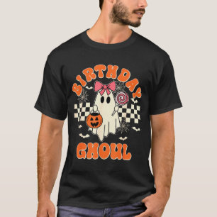 Birthday Ghoul Soky Season Groovy Halloween Kids G T-Shirt