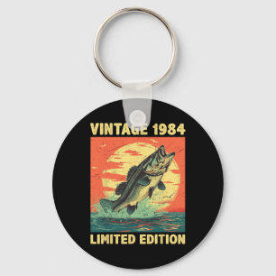 Birthday Gift 1984 Fishing Fisherman Fish Gift Bir Key Ring