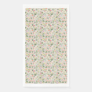Birthday Gift A Garden Of Flowers Napkin