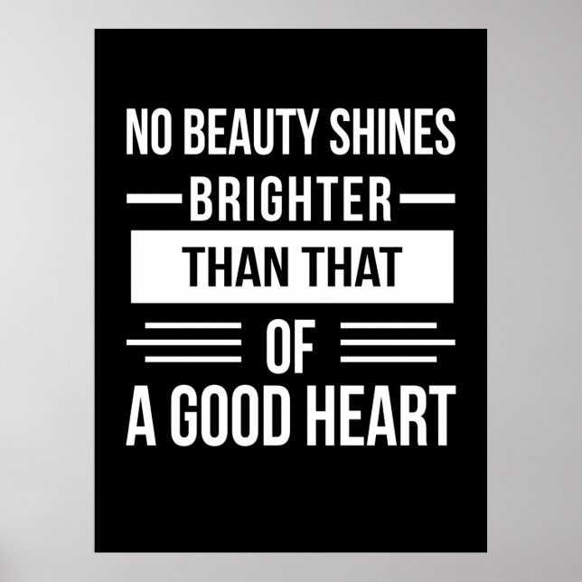 Birthday Gift A Good Heart Poster (Front)