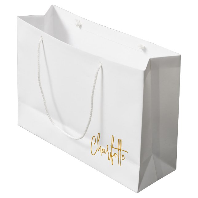  Birthday Gift Bag, Special Occasion Custom Gift  Large Gift Bag (Front Angled)