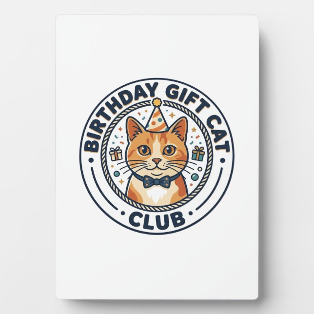 Birthday Gift Cat Cat Lover Gift - Birthday Gift C Plaque (Front)