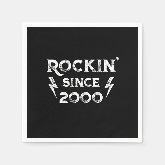 Birthday Gift Classic Rock for the 2000s Napkin (Front)