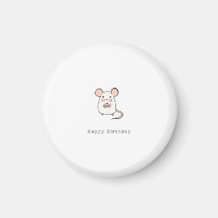 Birthday gift, cute birthday gift, little mouse magnet