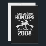 Birthday gift Deer Hunter Hunting for 2008s Invitation<br><div class="desc">The best birthday present for kid who was born on 2008. A limited edition designed only for your kid! Check out our collection</div>
