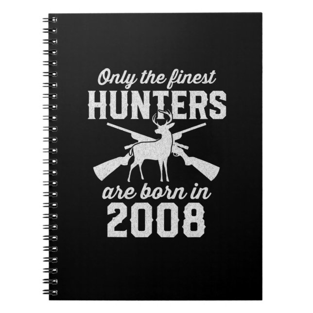 Birthday gift Deer Hunter Hunting for 2008s Notebook (Front)