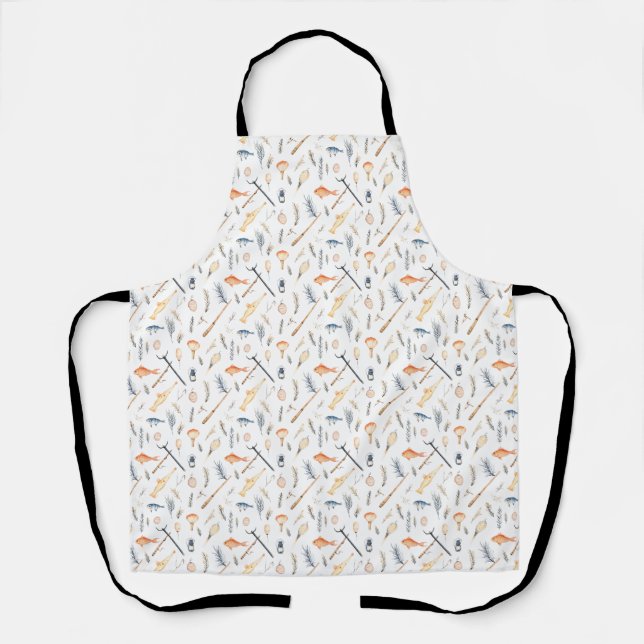 Birthday Gift | Fishing Is Fun Catching Is Better Apron (Front)