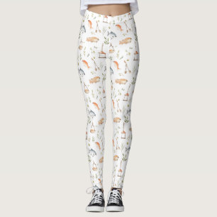 Birthday Gift Fishing With Me Leggings