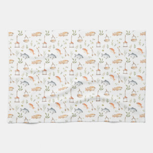 Birthday Gift Fishing With Me Tea Towel