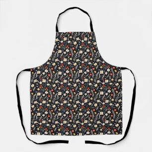 Birthday Gift Floral Pattern Apron