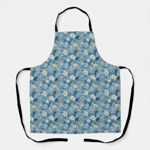 Birthday Gift Floral Watercolor Design Apron