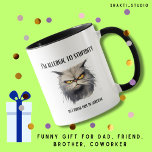 Birthday gift for coworker friend dad husband  mug<br><div class="desc">For those who find themselves often surrounded by the less-than-brilliant moments of life, the "I'm allergic to stupidity, so I break out in sarcasm" mug is your perfect retort served up hot. This clever mug is for anyone who uses wit as their shield and humour as their sword, navigating through...</div>