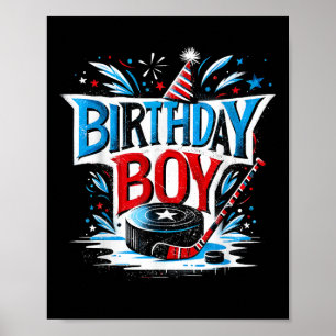 Birthday Gift For Kids Boys Birthday Boy For Ice H Poster