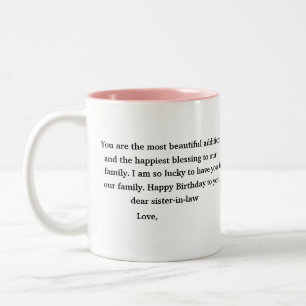 Birthday Gift For Sister In Law Two-Tone Coffee M Mug