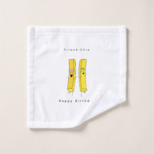 Birthday gift, friendchip gift. Happy Birthday Wash Cloth