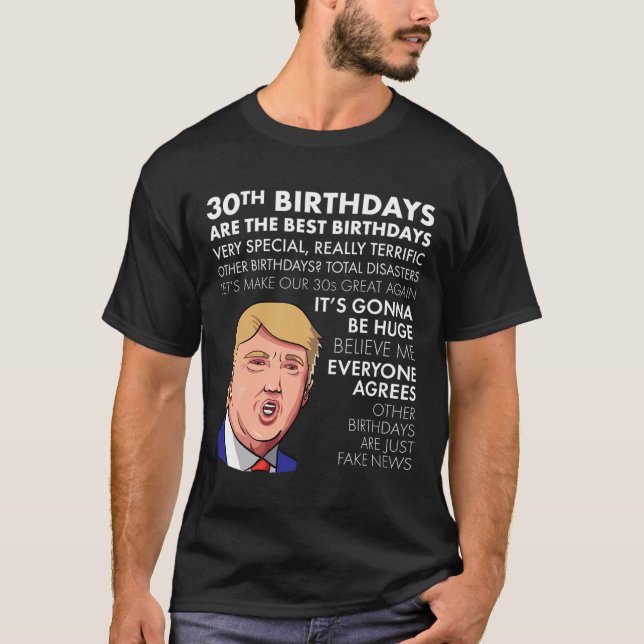 Birthday Gift Funny Trump Quote Shirt For Men  (Front)