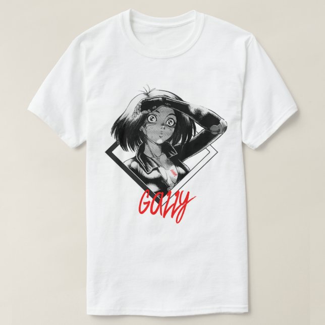 Birthday Gift Gally  Alita Gunnm Retro Wave T-Shirt (Design Front)