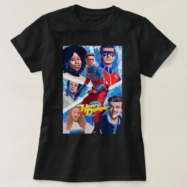 Birthday Gift Henry Danger Poster Streetwear Boys  T-Shirt (Design Front)
